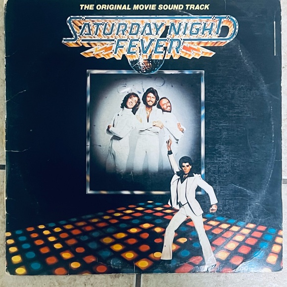 Saturday Night Fever LP soundtrack original 1977 vinyl Bee Gees/John Travolta. - Picture 1 of 8
